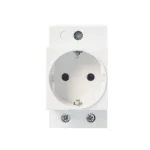 2Pin+E Euro Socket 10 250V DIN Rail Mount Modular Socket