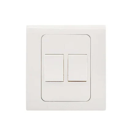 Typer White Series 2-Gang Switch Superior Quality
