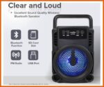3 inches Wireless Bluetooth Speaker with Bluetooth 5.0 & LED Control - Image 3